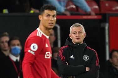 Manchester United manager Ole Gunnar Solskjaer on the touchline during the Premier League match at Old Trafford, Manchester. Picture date: Sunday October 24, 2021.