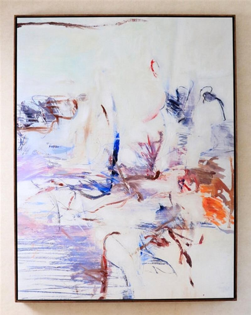 From the Elizabeth Taylor Suite is this abstract Expressionist oil on canvas signed by L R Mary Abbott. It's currently sitting at $2,665, with an estimate of up to $12,000.