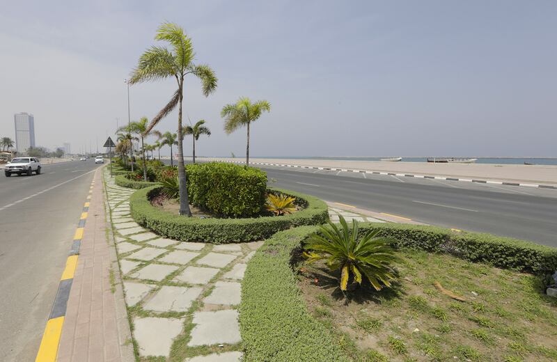 Fujairah residents have demanded more shading along the 4km Corniche.  Jeffrey E Biteng / The National