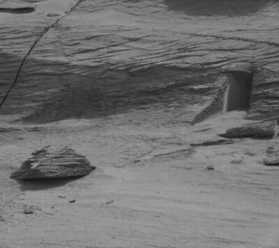 Last month, social media was abuzz with news that a Nasa rover had found an 'alien door' on Mars. Photo: Nasa / Curiosity rover