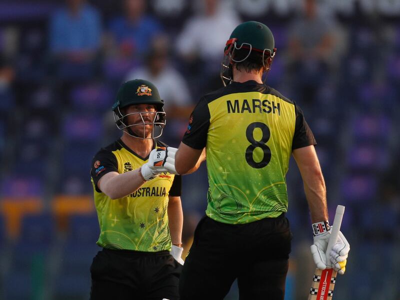 David Warner and Mitchell Marsh guided Australia to victory on Saturday. Reuters
