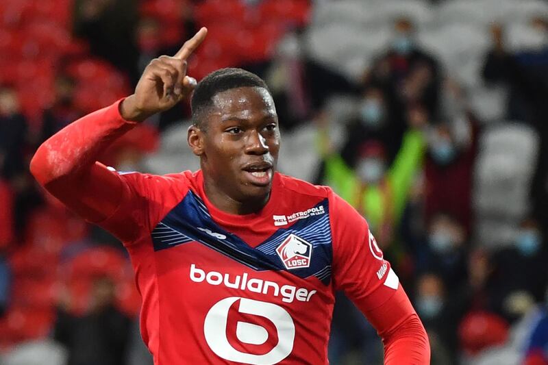 Jonathan David: Gent to Lille (€32m) – The French club broke their transfer record to sign the 20-year-old Canadian forward as a replacement for Osimhen. AFP