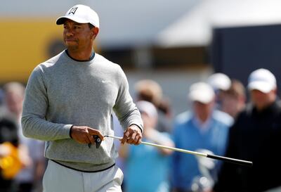 Golf - The 147th Open Championship - Carnoustie, Britain - July 18, 2018   Tiger Woods of the U.S. during practice  REUTERS/Paul Childs