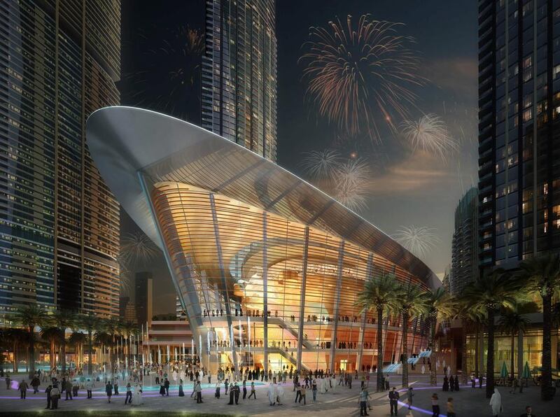 A computer generated image made available by the Dubai Opera House shows the new Opera House in downtown Dubai. Dubai opens its opera house on August 31, 2016. AFP