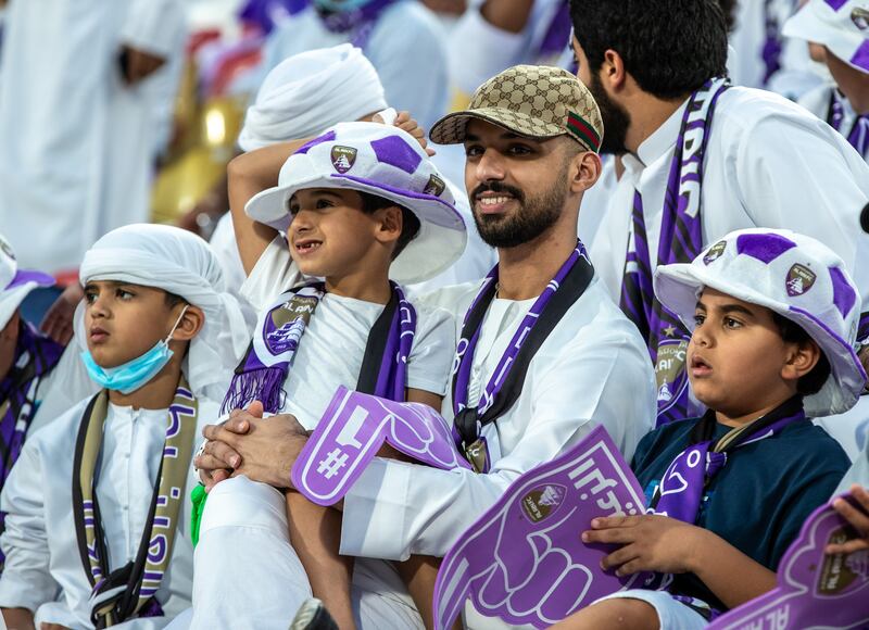 Al Ain fans during the the Pro League Cup final.