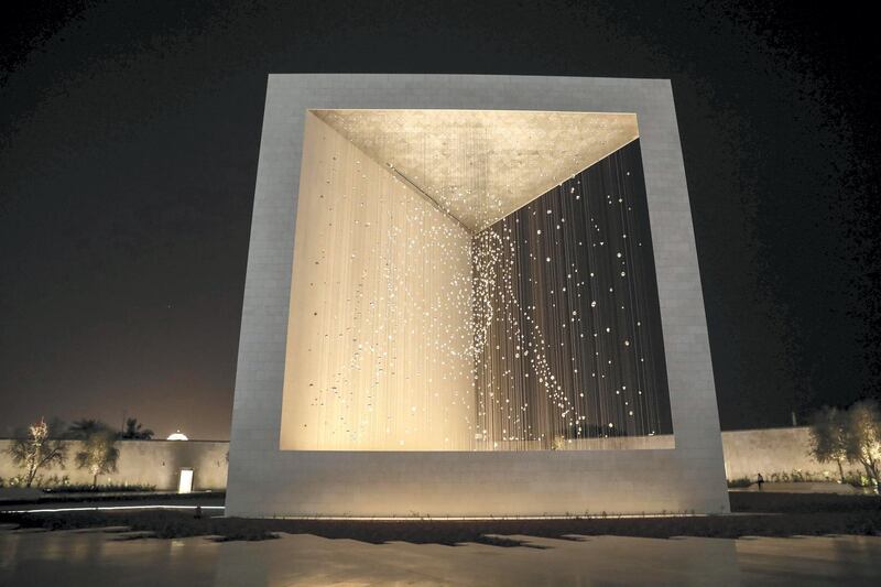 ABU DHABI, UNITED ARAB EMIRATES. 05 MAY 2018. The Founders Memorial in Abu Dhabi on the Corniche located next to the grounds of the Emirates Palace. The memorial celebrates the life and vison of the late Sheikh Zayed. (Photo: Antonie Robertson/The National) Journalist: None. Section: Big Picture.