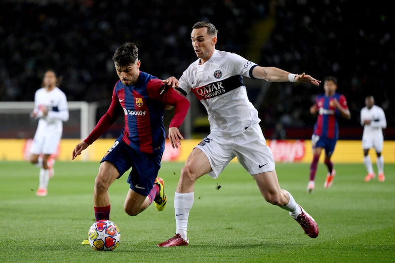 First start since March 3 but it didn’t show early on as he picked out teammates at will with his pinpoint passing. But Barca’s midfield was overrun from moment Araujo saw red. Getty Images