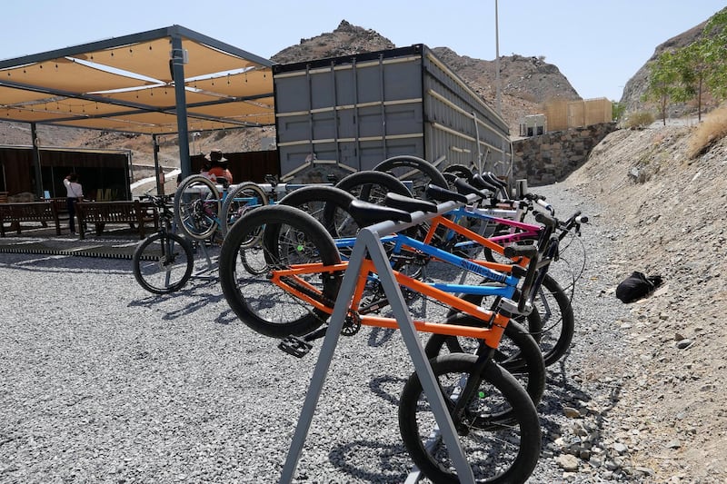 FUJAIRAH, UNITED ARAB EMIRATES , March 23, 2021 – View of the Cycle shop at the Fujairah Adventures Park in Fujairah. (Pawan Singh / The National) For Instagram/Online/ Lifestyle. Story by Janice Rodrigues