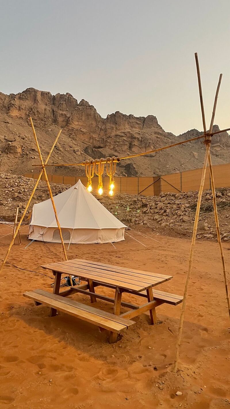 The attraction offers a unique camping experience in Sharjah's historically-rich area