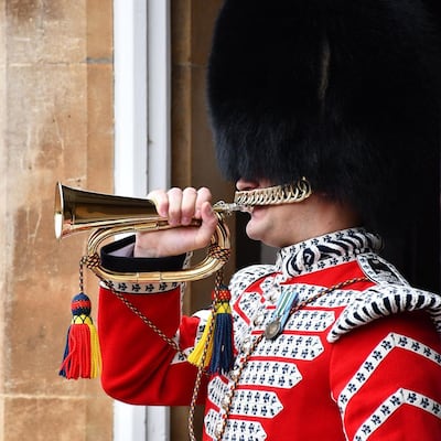 The ceremony of Changing the Guard occurs across three London locations: St James’s Palace, Wellington Barracks and Buckingham Palace. Instagram / Clarence House