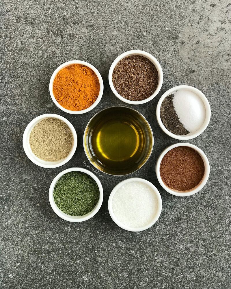Spices used for kousa mahshi, stuffed courgettes. Courtesy Maie Jeneidi / Table Tales