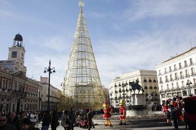 Winter festivities in Madrid's Puerta del Sol square. Reuters