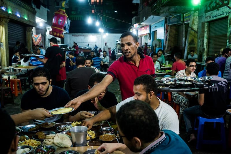 For a cheap and authentic suhoor, many head to Wimby in Imbaba. David Degner for The National