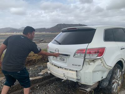 Ismaeel was told his third-party insurance would not cover car damage and fears the vehicle is a write-off. Photo: Supplied