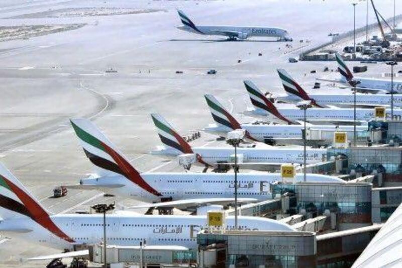 Dubai's aviation industry is set to double in value in less than a decade, says a new report. Stephen Lock / The National