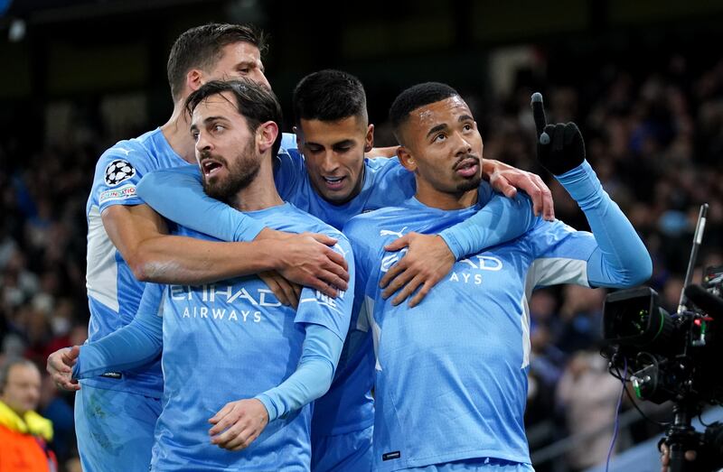 GROUP A - November 24, 2021: Manchester City 2 (Sterling 63'), Gabriel Jesus 76') Paris Saint-Germain 1 (Mbappe 50'). Guardiola said: "The danger is always when they have the ball in the final third is terrible. But again we did a good performance like the first game. It was a lovely night for us." PA