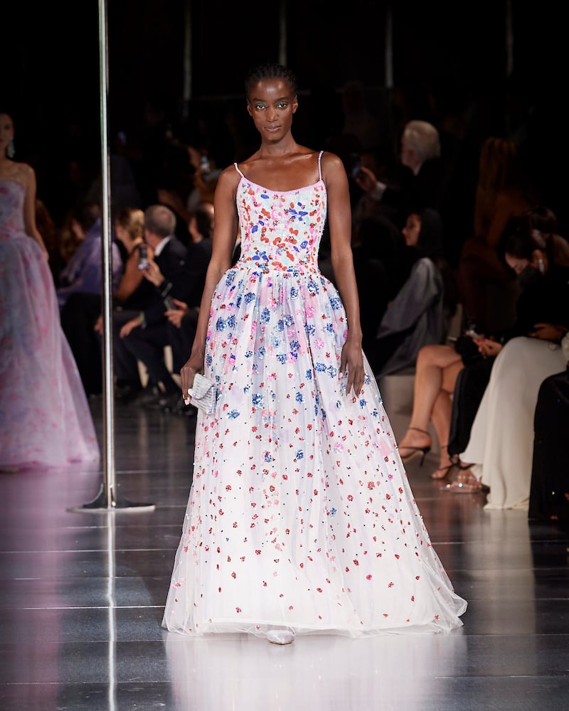 The second half of the show featured bedazzling gowns