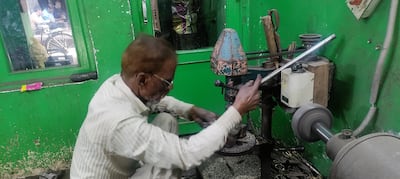 Working conditions are plagued by issues such as poor ventilation, low margins and hazardous machinery. Photo: Shalimar Scissors, Meerut
