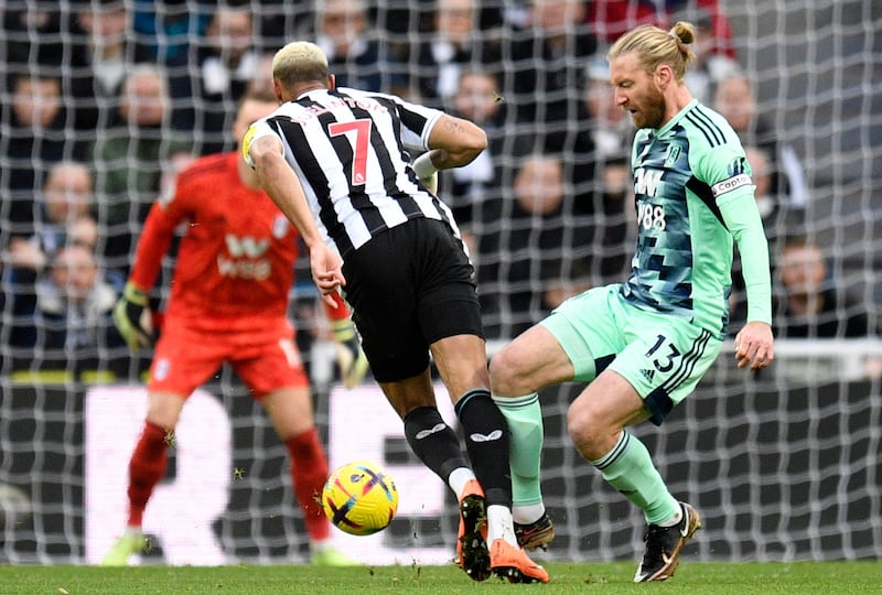 Tim Ream 7: Looked like accident waiting to happen trying to play out from back early on but, in captain’s defence, had decent game at the back overall. Booked for chopping down Joelinton on the hour-mark which then saw Schar hitting post from resulting free-kick. AFP