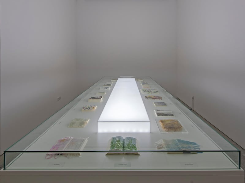 Installation view of Asami Kiyokawa's work. Courtesy of Sharjah Art Foundation