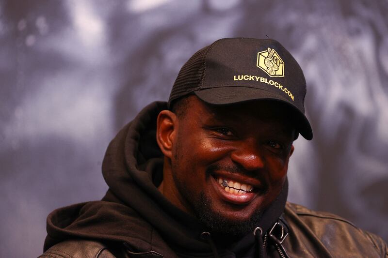 Britain's Dillian Whyte at the Wembley Stadium in London on Wednesday. AFP