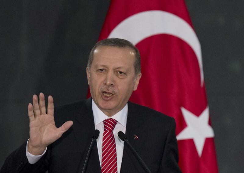 Turkey's President Recep Tayyip Erdogan is seeking far reaching powers and overhauling the Turkish political system. Rebecca Blackwell / AP