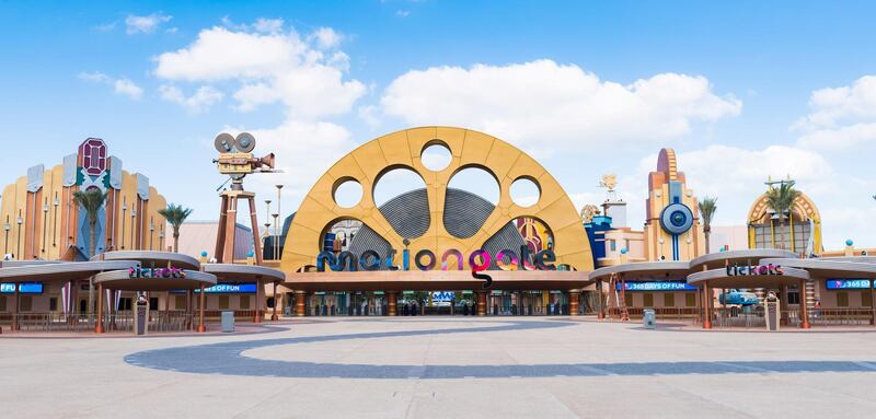 Dubai Parks and Resorts' Motiongate Dubai attraction. Dubai Parks and Resorts