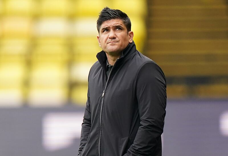 Xisco has been sacked by Watford with the club 14th in the Premier League table. PA