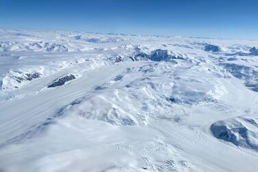 The view from Mcmurdo Station, Antarctica. Researchers at Khalifa University are studying the cause of a massive hole in the sea ice of Antarctica that developed in 2017. Getty