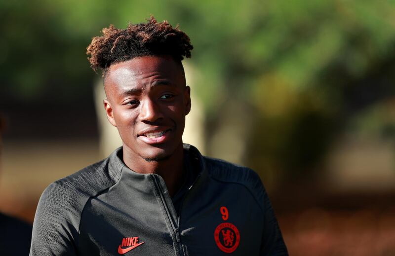 Soccer Football - Champions League - Chelsea Training - Cobham Training Centre, Stoke d'Abernon, Cobham, Britain - October 22, 2019 Chelsea's Tammy Abraham during training Action Images via Reuters/Andrew Couldridge