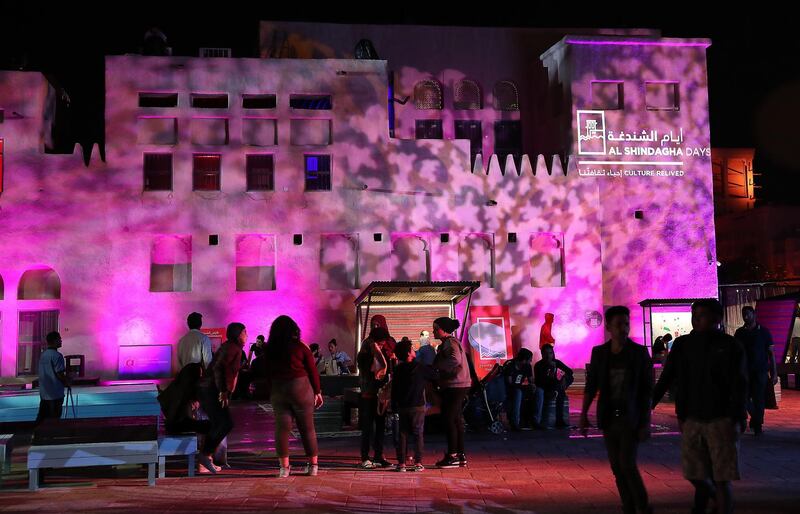 DUBAI, UNITED ARAB EMIRATES, Jan 09  – 2020 :- Visitors at the Al Shindagha Days culture festival held at Al Shindagha Heritage District in Dubai. (Pawan Singh / The National) Photo essay for Weekend. Story by Katy Gillett 