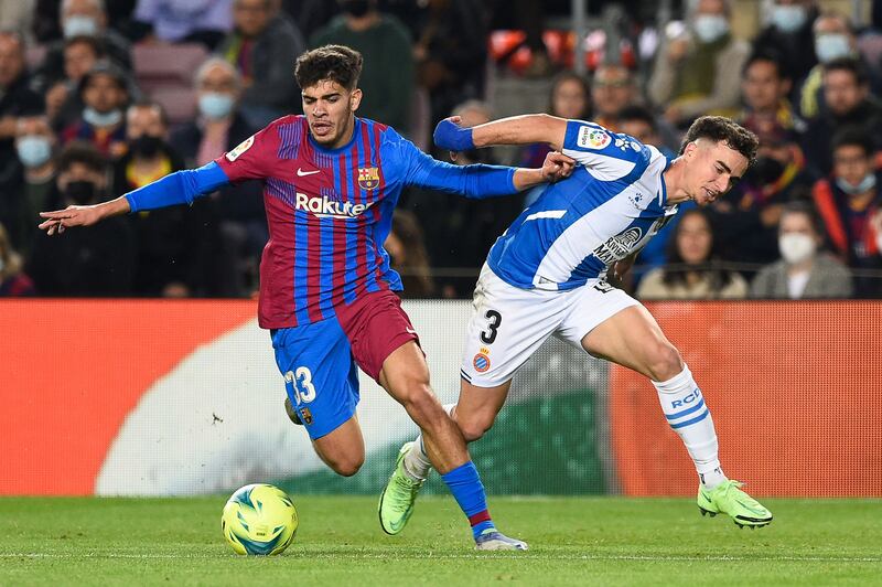 SUB: Abde Ezzalzouli 8. The 19-year-old Moroccan came on at half time. Lifted a ball over the keeper towards the Espanyol goal after 61 minutes and it was almost deflected in. Rapid and skilful. Shot over after 72 having beaten two defenders. Booked. AFP
