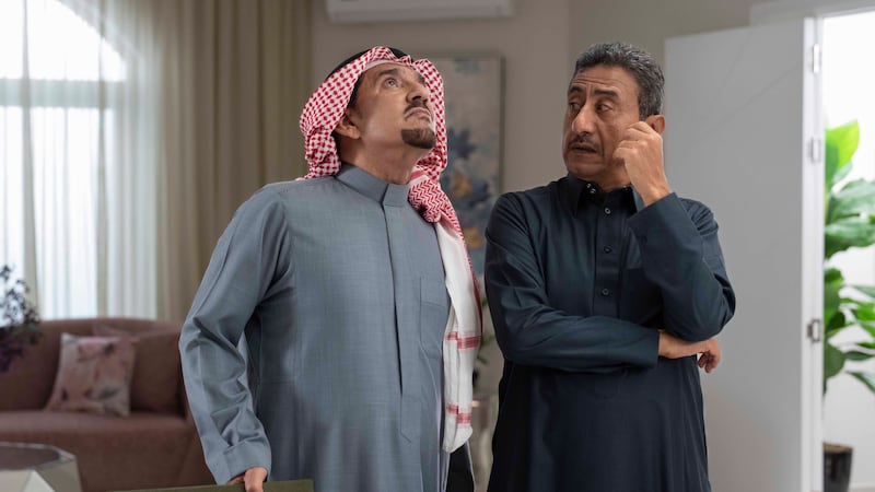 Abdullah Al Sadhan, left, and Nasser Al-Qasabi return with new series Tash Al Awda. Photo: MBC