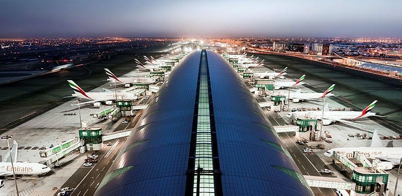 Dubai International Airport in all its glory, now.