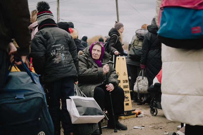 Refugees crossing into Moldova from southern Ukraine. All photos: Erin Clare Brown / The National