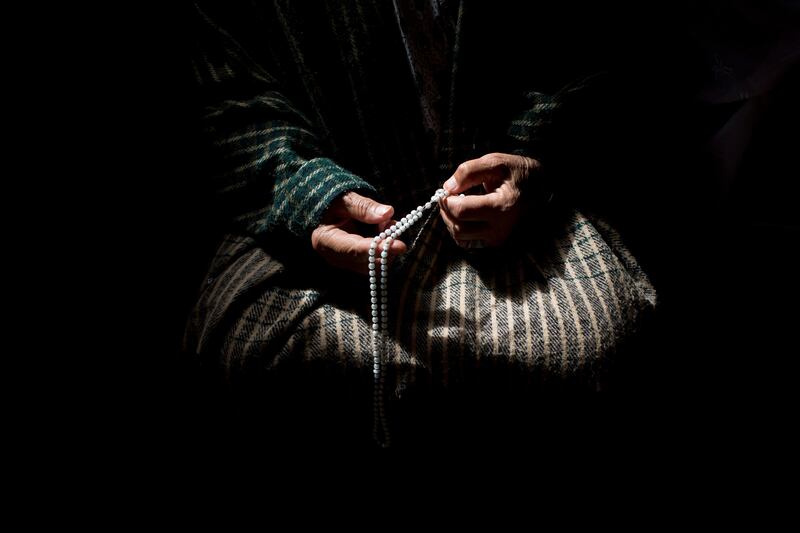 A Palestinian woman prays during the funeral of Arafat Jaradat in the West Bank town of Saeer, near Hebron, Monday, Feb. 25, 2013. Thousands have attended the funeral procession of a 30-year-old Palestinian man who died under disputed circumstances in Israeli custody. Palestinian officials say autopsy results show Jaradat was tortured by Israeli interrogators, while Israeli officials say there's no conclusive cause of death yet and that more tests are needed. (AP Photo/Bernat Armangue) *** Local Caption ***  Mideast Israel Palestinians.JPEG-04753.jpg