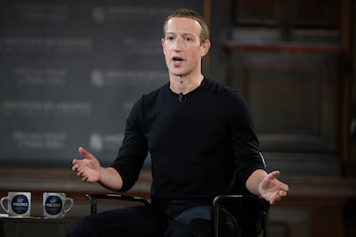 Facebook chief executive Mark Zuckerberg. AP