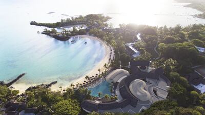 An aerial view of Lux Grand Gaube, Mauritius.