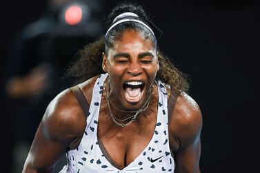 Serena Williams was left frustrated at times in her second round match against Tamara Zidansek. AFP