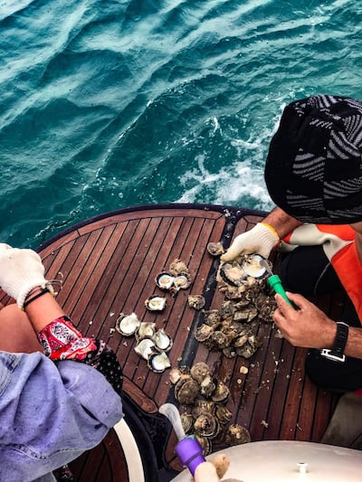 Bahrain is a great spot for pearl diving, with tourists able to keep any treasure they find. Sophie Prideaux / The National 