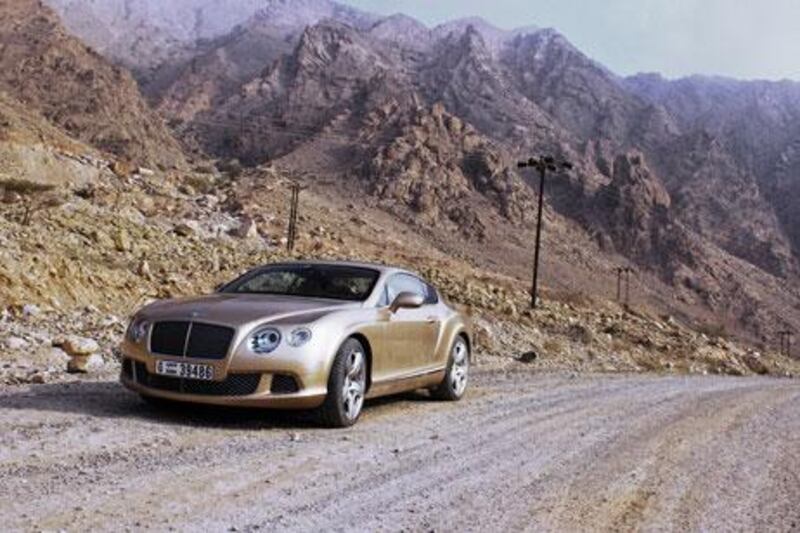 Nothing about the Continental GT is subtle. Golden and gladiatorial, the 2.3 tonne supercar boasts an impeccable interior with fine leather detailing and a sophisticated entertainment system.