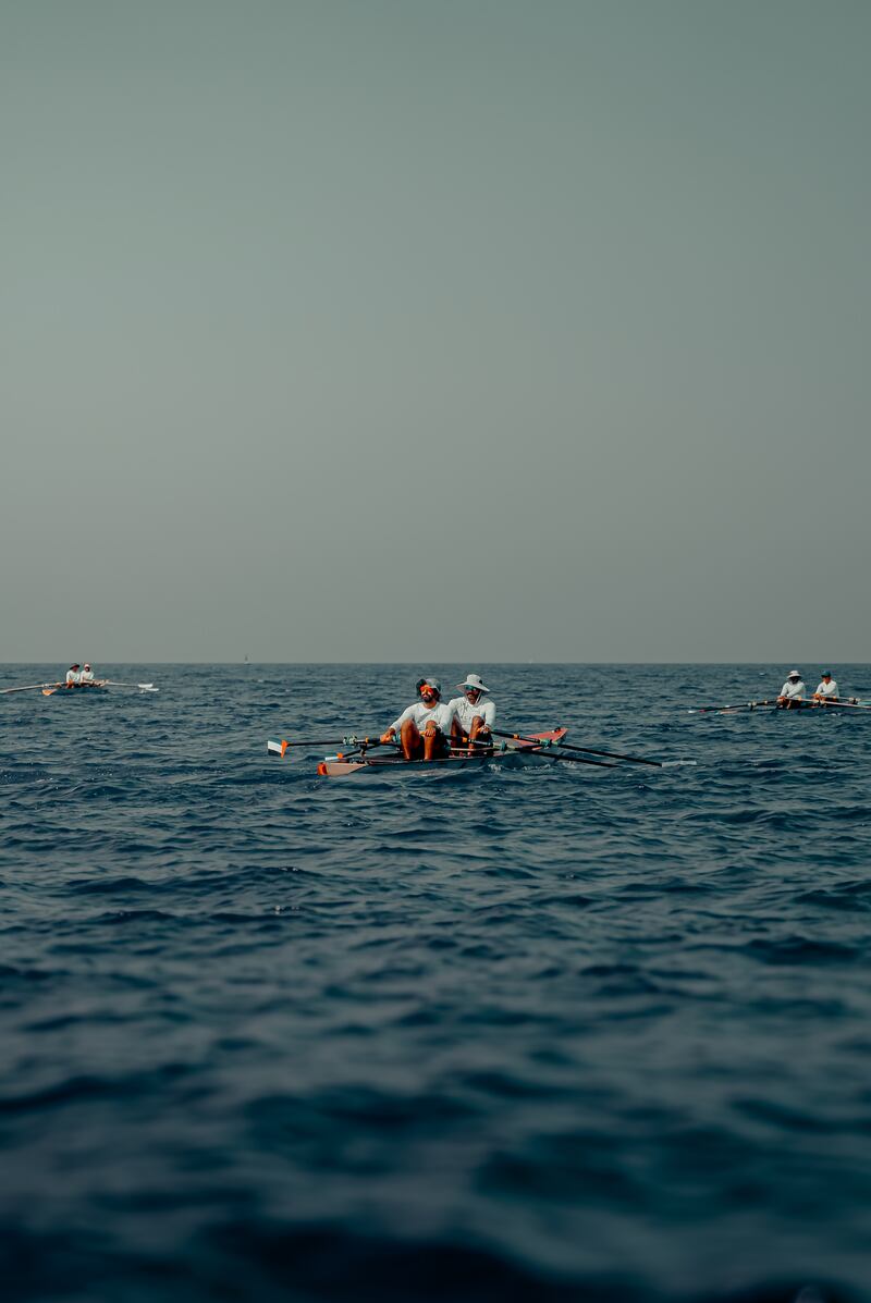 The boats have been donated to the Abu Dhabi Marine Sports Club to encourage more people to take up the sport and launch a potential Olympic rowing programme