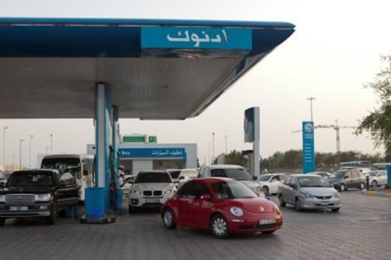 A busy ADNOC Station in Abu Dhabi on Monday, May 10, 2011 Pawel Dwulit  /The National