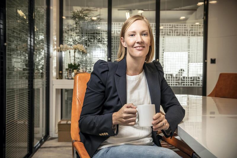 DUBAI, UNITED ARAB EMIRATES. 23 SEPTEMBER 2020. Laura Manning is the founder and MD of BRW Society, a homegrown healthy tea brand. (Photo: Antonie Robertson/The National) Journalist: David Dunn. Section: Business.