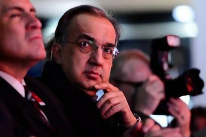 Sergio Marchionne, CEO of Fiat and Chrysler Group. Larry W Smith / EPA
