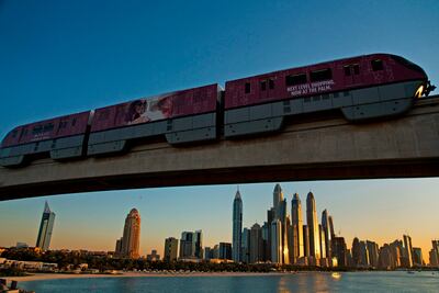 The driver-less monorail on Palm Jumeirah. AP Photo 