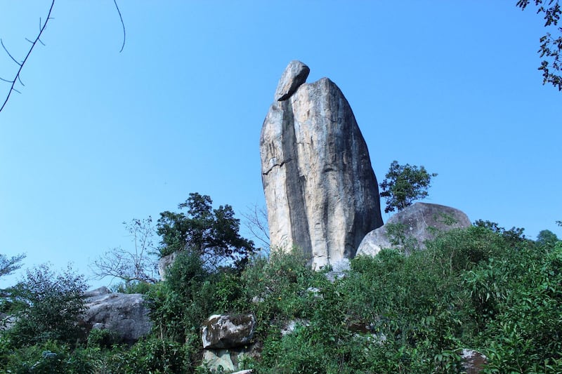 The Crying Stone of Ilesi. From the foot of the formation, the rock resembles a gowned figure perpetually crying. Carey Baraka for The National