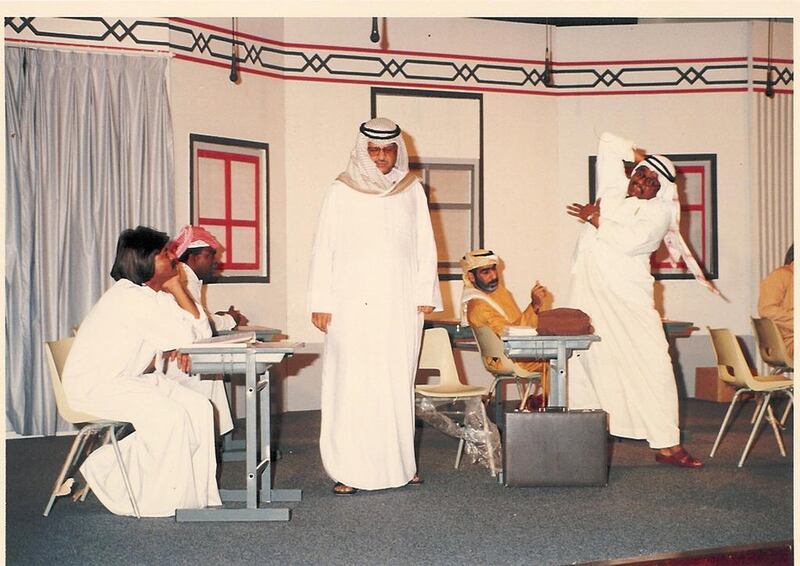 A performance of the play Senior Greeted With by the Dubai Folklore Society. Courtesy Abdullah Saleh.