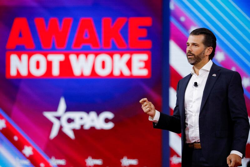Donald Trump Jr recently spoke at the Conservative Political Action Conference in Orlando, Florida. Reuters