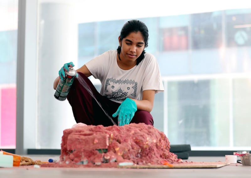 Dubai, United Arab Emirates - July 19th, 2018: Aditi Monga takes part in Living on Mars workshop that is being held at the Dubai Institute of Design and Innovation. Thursday, July 19th, 2018 at Dubai Design Distrct, Dubai. Chris Whiteoak / The National